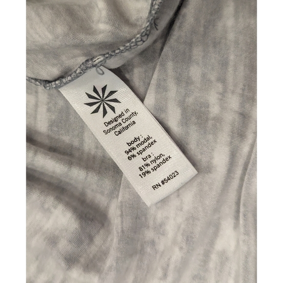 Athleta Silver Shimmer Cressida Racerback Maxi Dress Size Medium - Picture 7 of 10